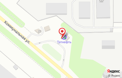 АЗС Tatneft на Коммунальной улице на карте