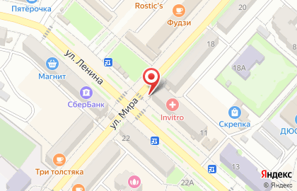 Киоск Союзпечать на улице Ленина на карте