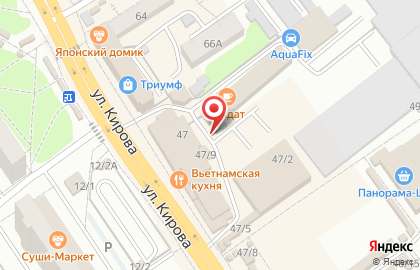 Автостоянка в Омске на карте