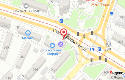 Продовольственный магазин Оазис на Ставропольской улице на карте
