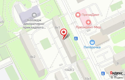 Совет ветеранов района Нагатинский Затон на Якорной улице на карте