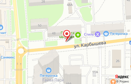 Окна СОК на улице Карбышева на карте