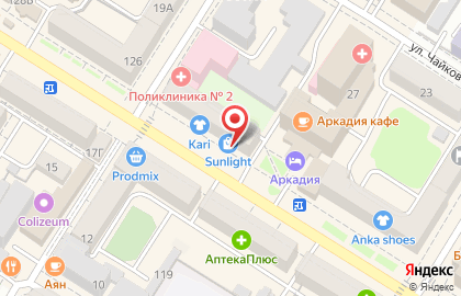 Ювелирный магазин Sunlight на улице Ленина, 122 на карте