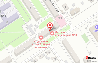 Больница Новомосковская городская клиническая больница на улице Мичурина на карте