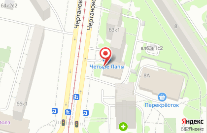 Ветеринарная клиника Ветпомощь «Любимчик» на Чертановской улице на карте