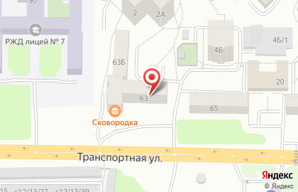 Служба заказа легкового транспорта Лидер на Транспортной улице на карте