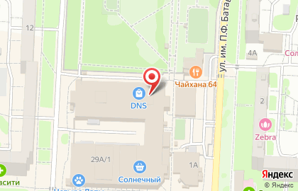 Супермаркет цифровой и бытовой техники DNS в Ленинском районе на карте
