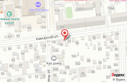 Продовольственный магазин в Центральном округе на карте