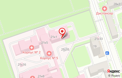 Городская клиническая больница им. С.И. Спасокукоцкого в Тимирязевском районе на карте