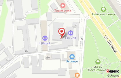 Автосервис Спецавто на улице Шухова на карте