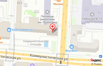 ОАО Банкомат, КБ Возрождение на Коммунистической улице на карте