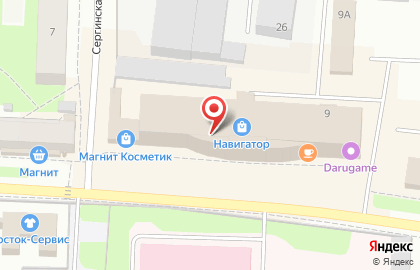 Караоке-клуб Навигатор в Свердловском районе на карте
