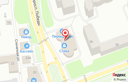 Перекресток в Выборге на карте