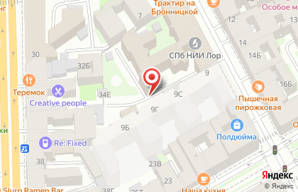 Больница, Санкт-Петербургский НИИ уха, горла, носа и речи на карте