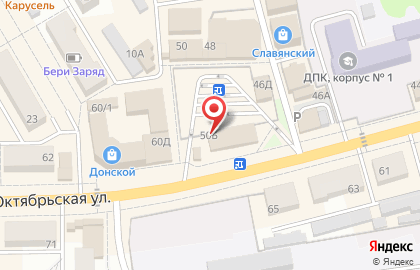 Магазин Сластёна на Октябрьской улице на карте