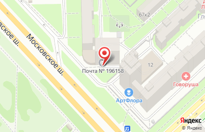 Киоск по продаже фруктов и овощей ЯR Фрукт на Московском шоссе на карте