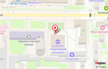 Спортивно-оздоровительный комплекс СибГМУ Спорт City на карте