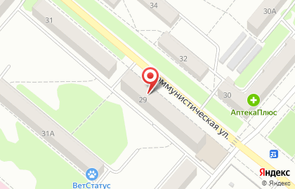 Магазин кондитерских изделий Пряничный домик на Коммунистической улице на карте
