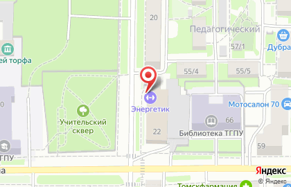 Спорткомплекс Энергетик на Новгородской улице на карте