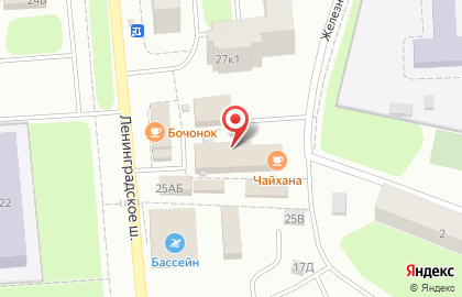 Обувной магазин на Ленинградском шоссе, 25 лит А на карте
