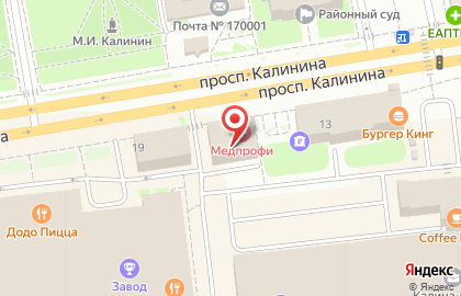 Медицинский центр Медпрофи на карте