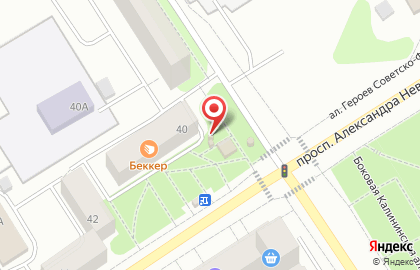 Сеть киосков и магазинов свежей выпечки Метро-II на улице Калинина на карте