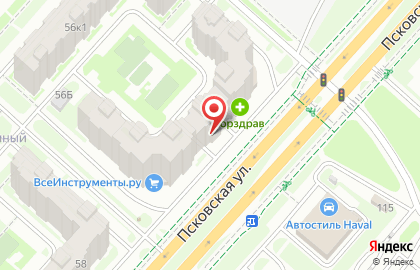 Магазин автозапчастей Формат Авто в Великом Новгороде на карте