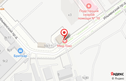 Автосервис RPR-Motors в Ильменском проезде на карте