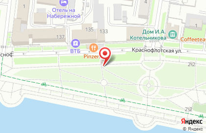 Автомат с газированными напитками на Краснофлотской улице на карте