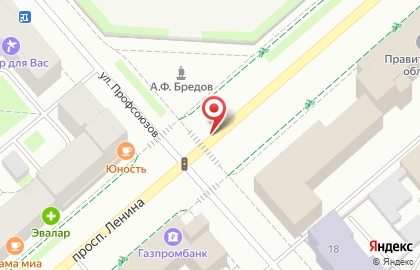 Айкрафт на проспекте Ленина на карте