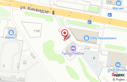 Строящиеся объекты, ООО Гранд на улице Киквидзе на карте
