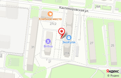 BRITVA Кантемировская на карте