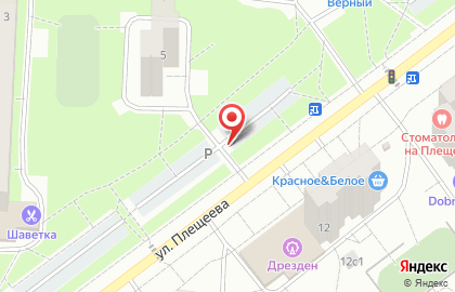 Автостоянка Красная роза на карте