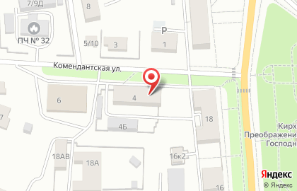 Продуктовый магазин Одна копейка на Комендантской площади на карте