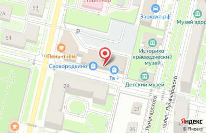 Магазин Хозторг на улице Максима Горького на карте