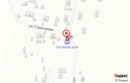 Продуктовый магазин Телец в переулке Строителей на карте