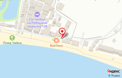 Кафе Балтика в Лазаревском районе на карте