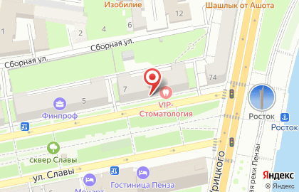 Клуб красоты в Ленинском районе на карте
