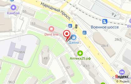 Торговый дом АВЕГА в Первореченском районе на карте