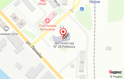 Детский сад №28 Рябинка на карте