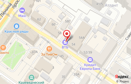 Банк ВТБ на Революционном проспекте в Подольске на карте