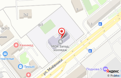 Колледж малого бизнеса №48 на Полежаевской (ул Мневники) на карте