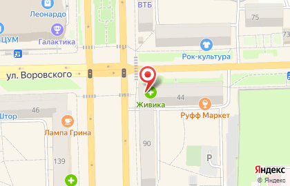 Салон сотовой связи Связной на Октябрьском проспекте на карте