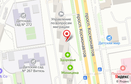 Салон-магазин ДверКа на проспекте Космонавтов на карте