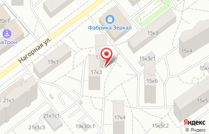 Киоск по продаже фруктов и овощей, район Котловка на Нагорной улице на карте