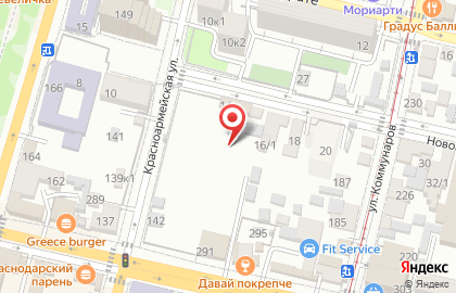 Кубань в Центральном округе на карте