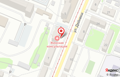 Курская городская женская консультация №7 на карте