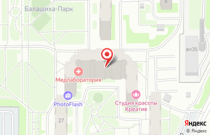 Медицинская лаборатория на улице 40 лет Победы в Балашихе на карте