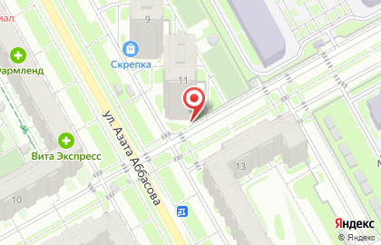 Капитошка на улице Азата Аббасова на карте