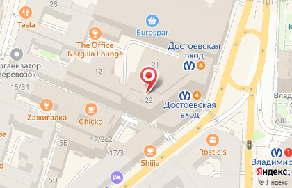 Помощь призывникам на Владимирском проспекте на карте